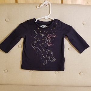 Oshkosh long sleeve unicorn top